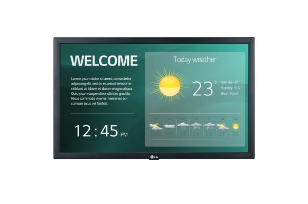 LG 22SM3G 22″ Professional Signage Display, Resolution: 1920 x 1080 (FHD)