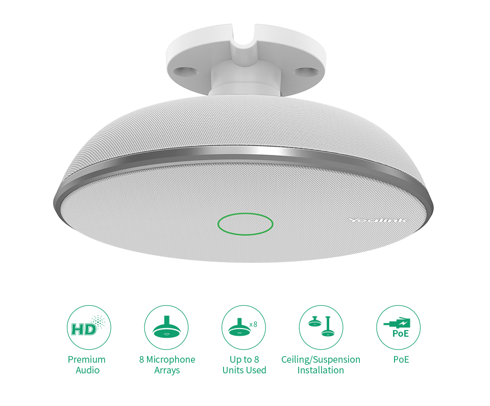 Yealink VCM38- Ceiling Microphone Array (EOL) Yealink VCM38- Ceiling Microphone Array (EOL)